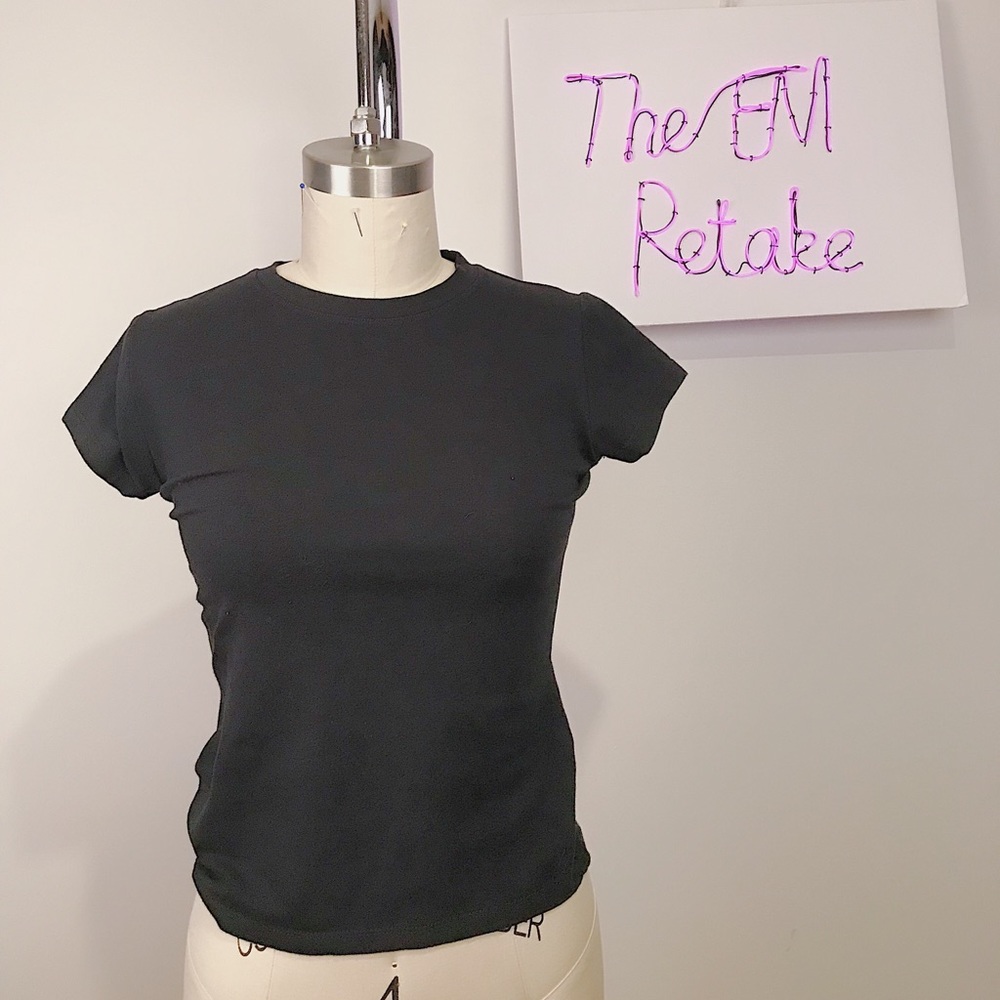 Black Crop Top Size S